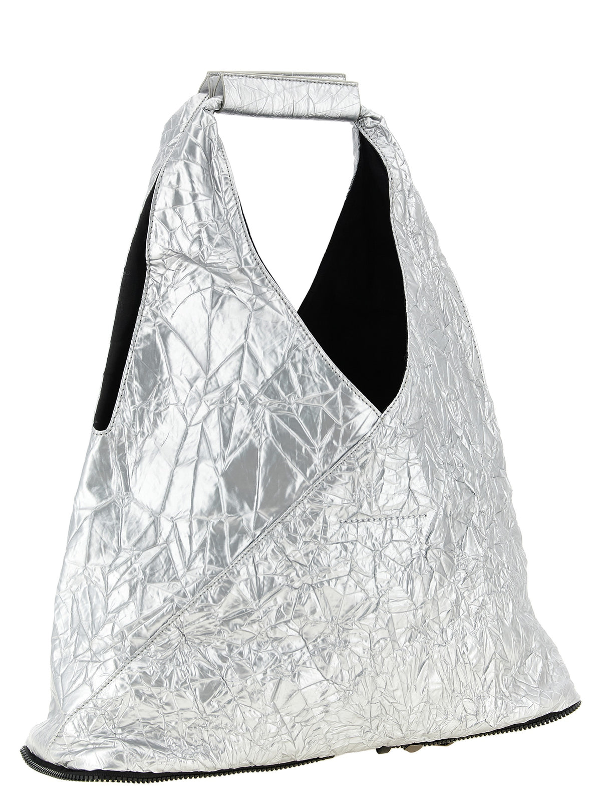 MM6 Maison Margiela Silver Polyethylene Tote Bag