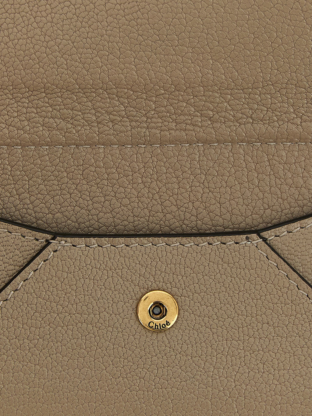 Chloé Beige Goatskin Cardholder