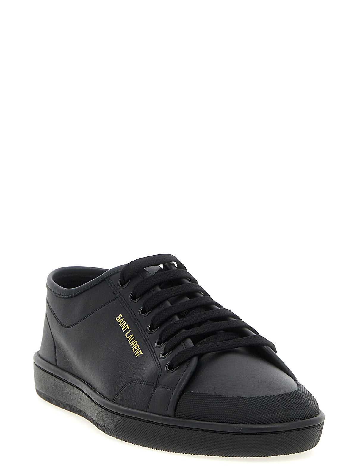Saint Laurent Black Calfskin Low Top Sneakers