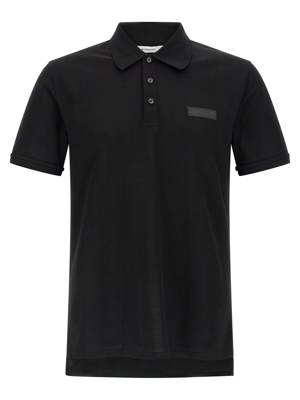 Givenchy Black Cotton Polo Shirt
