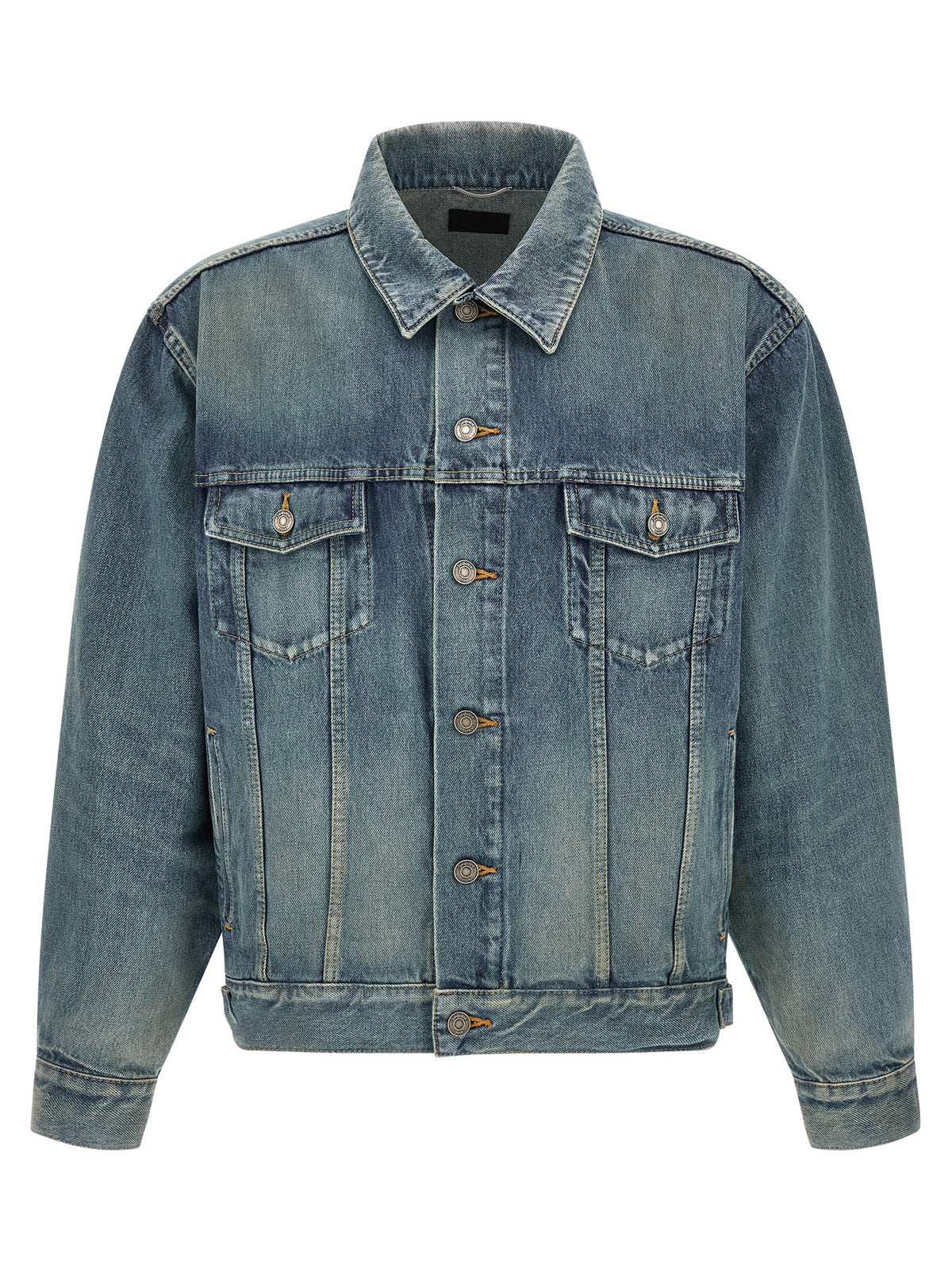Saint Laurent Blue Cotton Denim Jacket