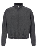 Fendi Blue Linen Denim Jacket