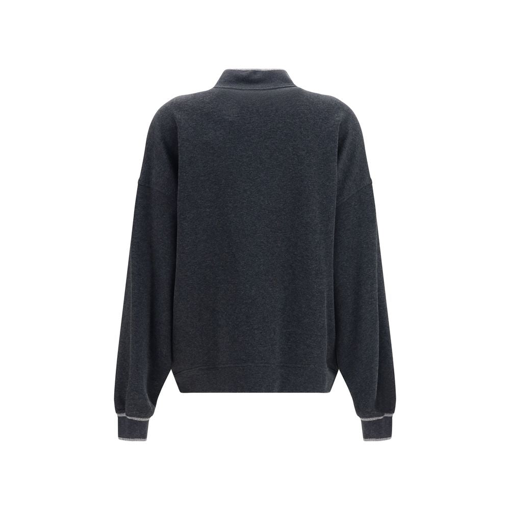 Brunello Cucinelli Gray Cotton Bomber