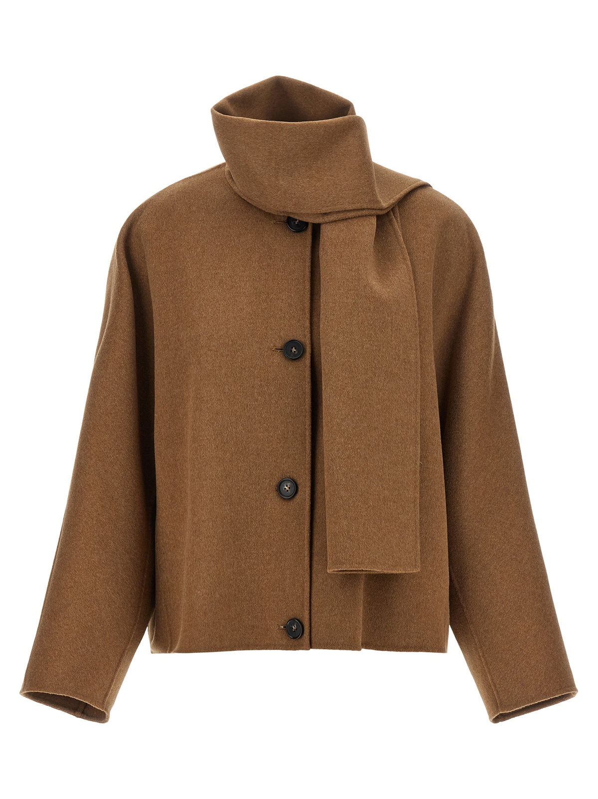 'S Max Mara Brown Wool Full-Length Jacket