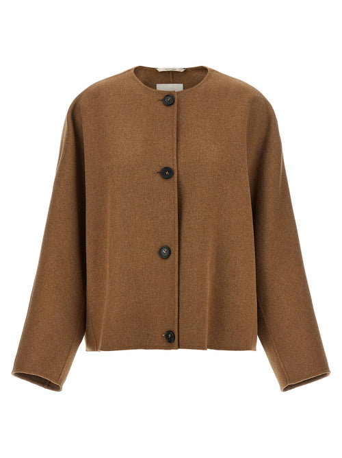 'S Max Mara Brown Wool Full-Length Jacket