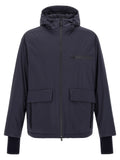 LAMINAR Blue Polyamide Shell Jacket