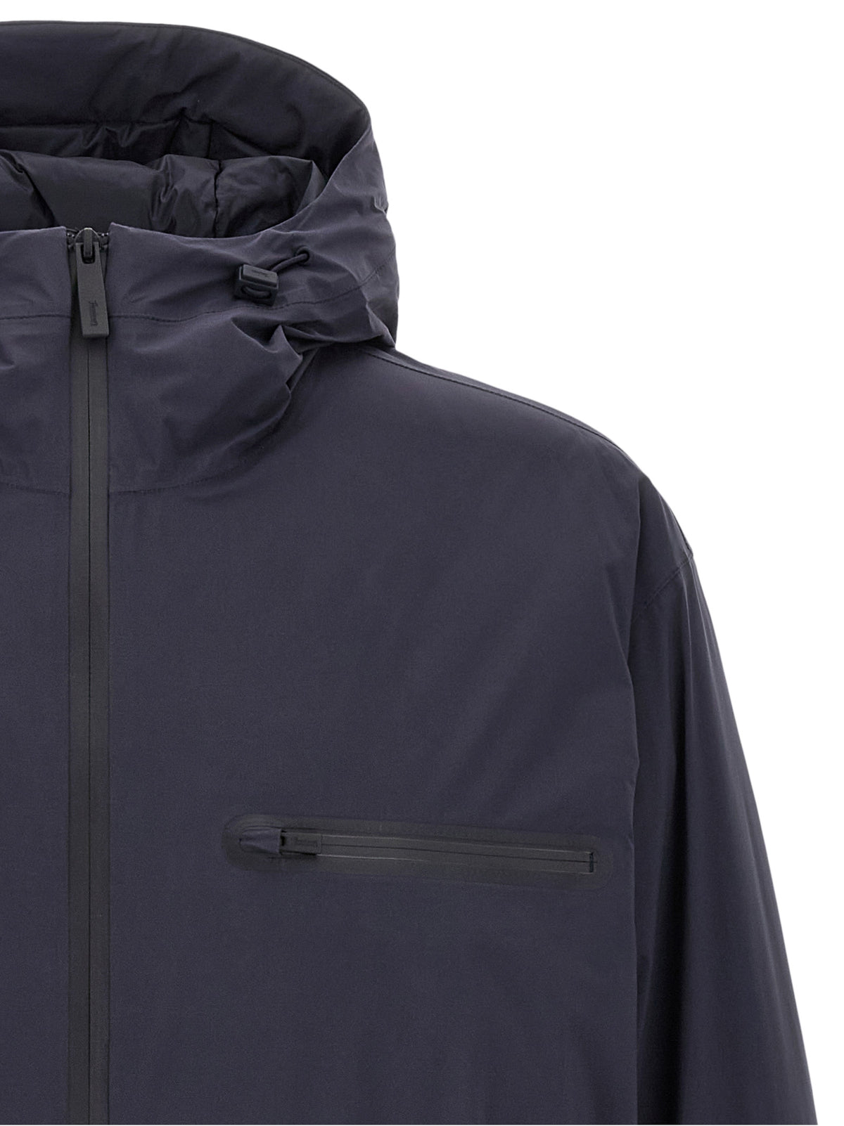 LAMINAR Blue Polyamide Shell Jacket