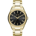 Armani Exchange Gold Stainless Steel Dress Watch