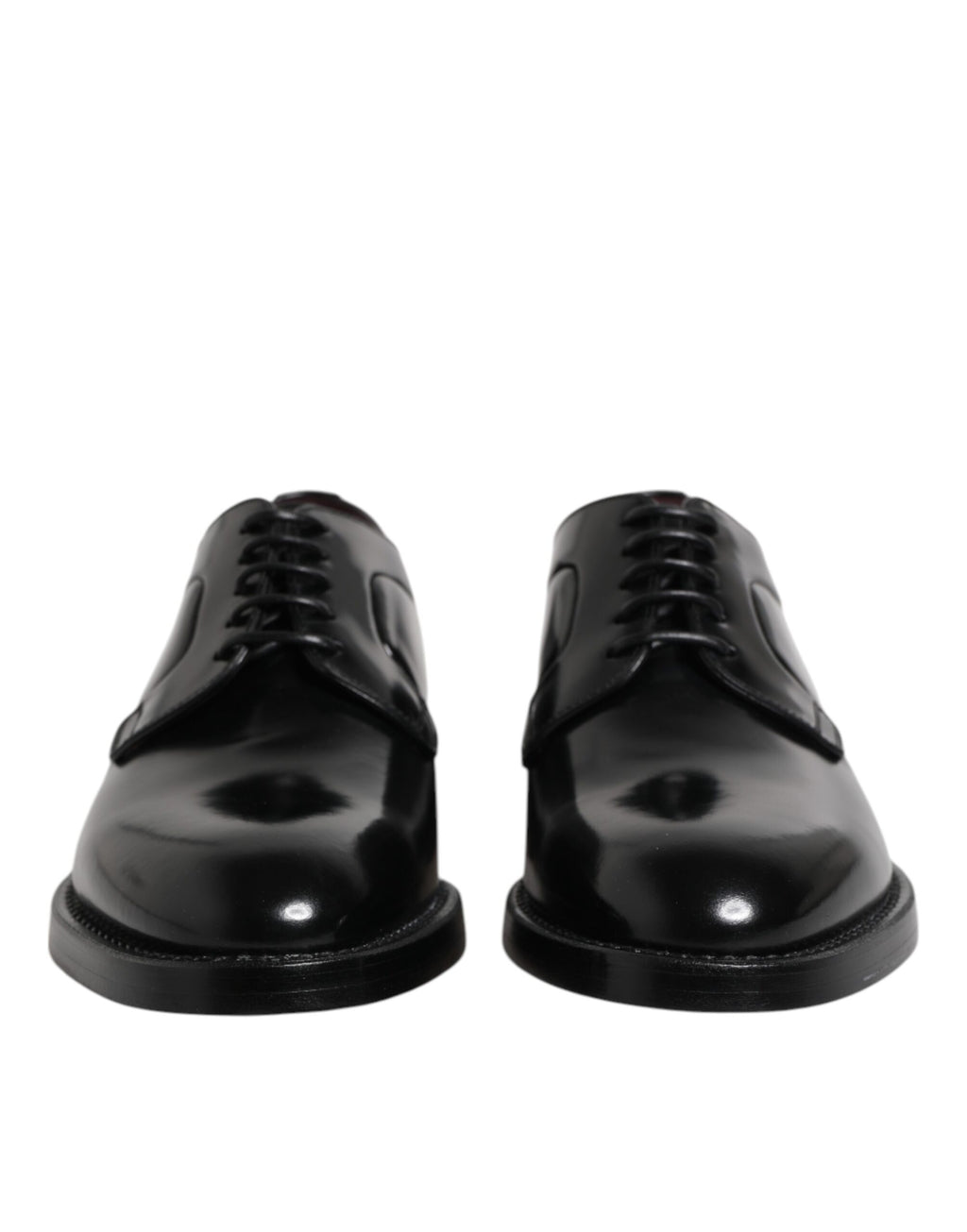 Dolce & Gabbana Black Calfskin Oxfords And Derbies