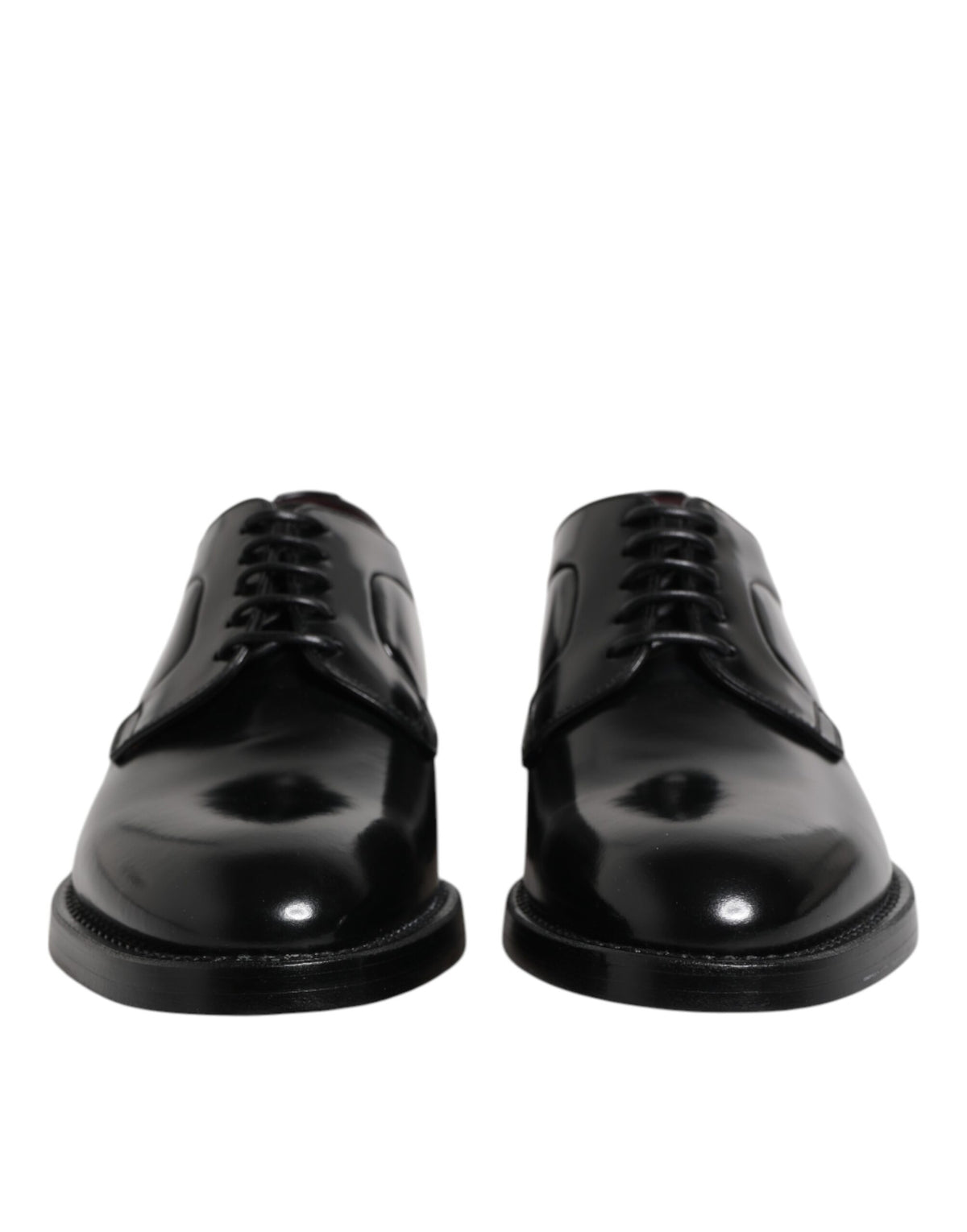 Dolce & Gabbana Black Calfskin Oxfords And Derbies