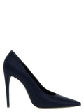 Saint Laurent Blue Polyester High Heel Pumps