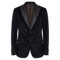 Roberto Pepe Luxury Black Cotton Men Jacket