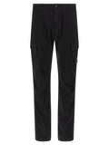 C.P. Company Black Cotton Cargo Pants