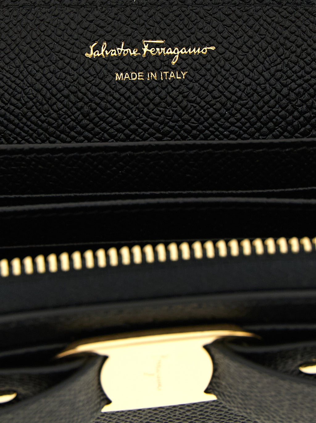 Ferragamo Black Calfskin Cardholder