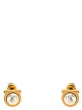 Ferragamo Gold Brass Earrings