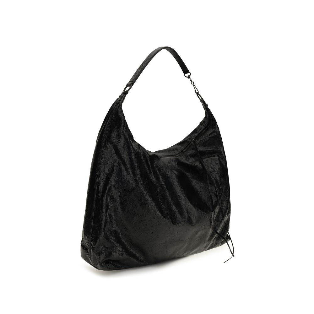 Balenciaga Black Lamb Ovis Aries Shoulder Bag