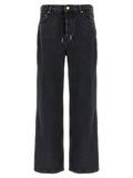 Ganni Black Cotton Jeans Denim