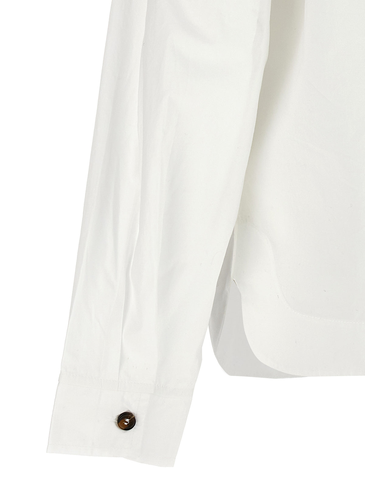 Ganni White Cotton Blouse
