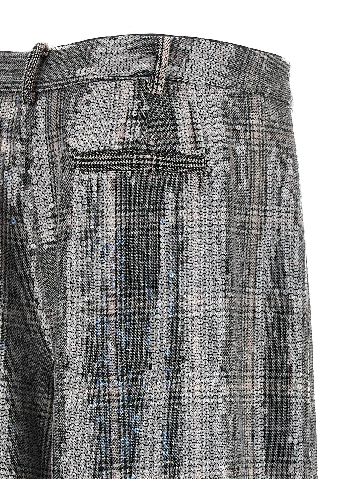 Retrofette Gray Polyester Casual Pants
