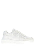 Valentino Garavani White Lamb Leather Low Top Sneakers