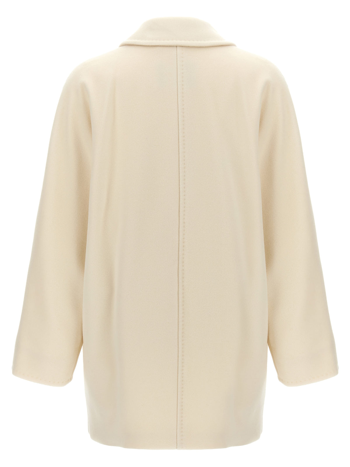 Max Mara White Virgin Wool Coat