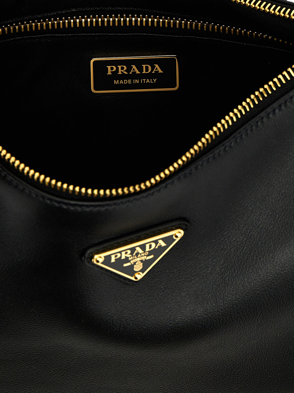Prada Black Calfskin Shoulder Bag