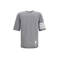Thom Browne Gray Cotton T-Shirt