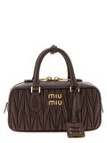 Miu Miu Brown Lamb Leather Handbag