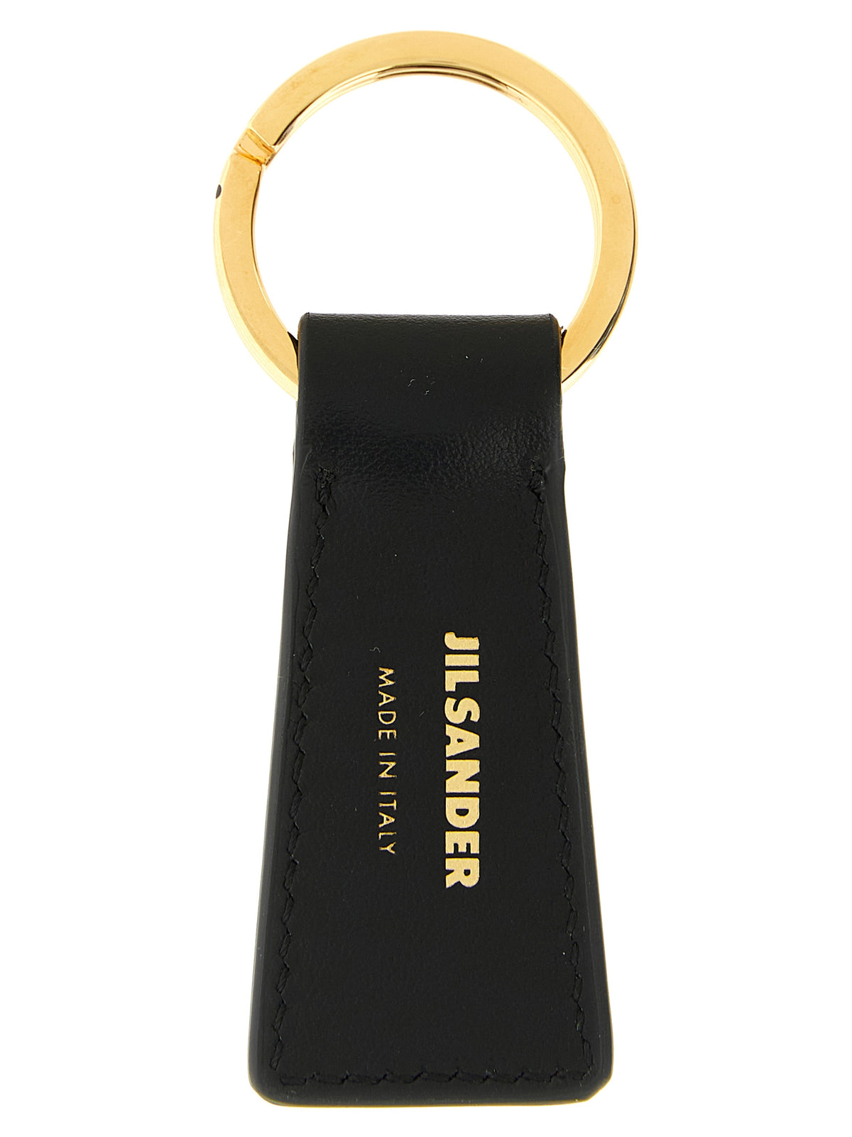 Jil Sander Black Calfskin Keychain