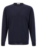 JOHN SMEDLEY Blue Merino Wool Cardigan