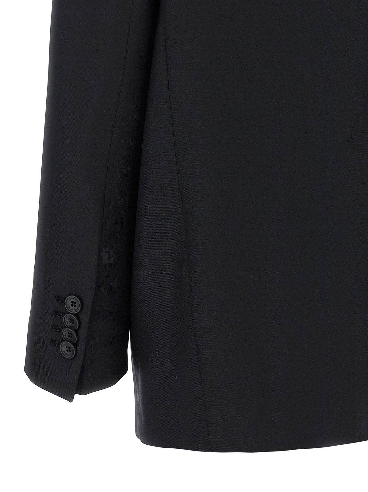 Tagliatore Black Virgin Wool Two-Piece Suit