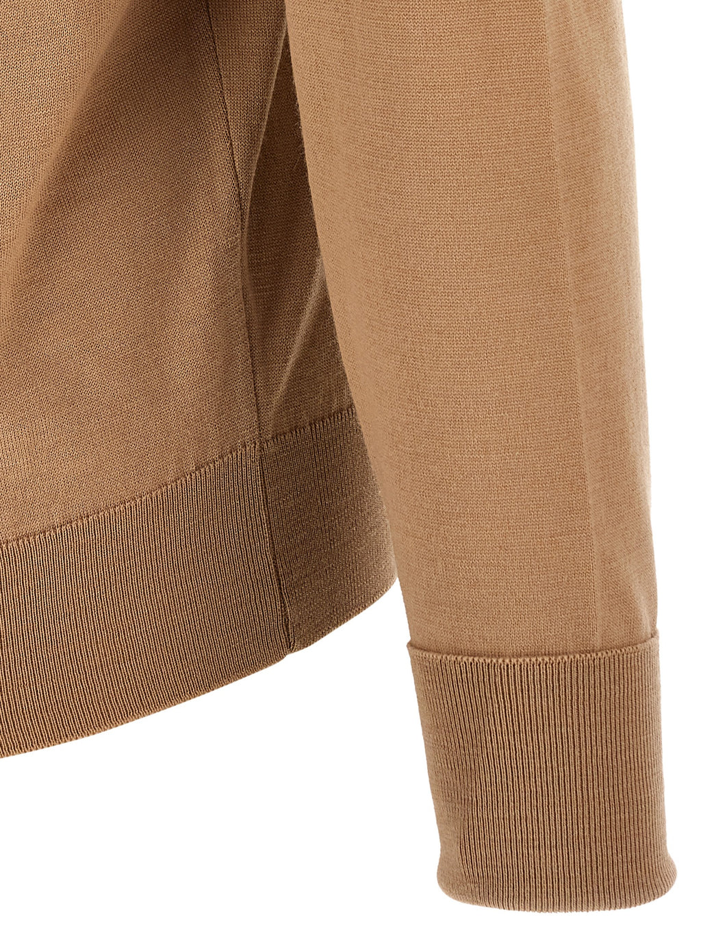JOHN SMEDLEY Beige Merino Wool Polo Shirt
