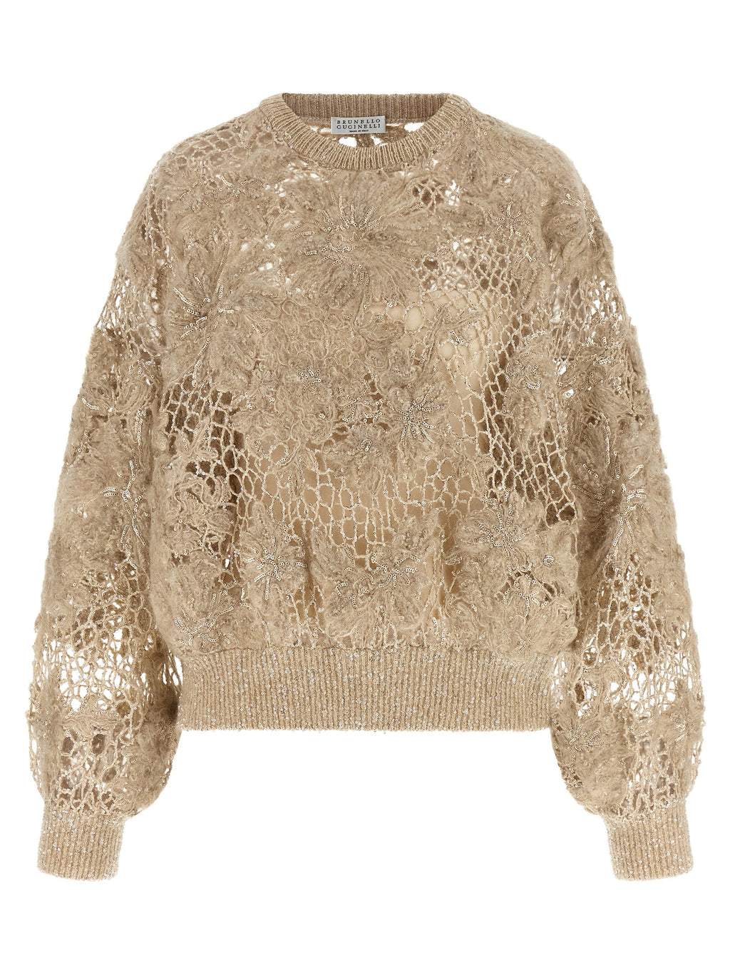 Brunello Cucinelli Beige Wool Cardigan