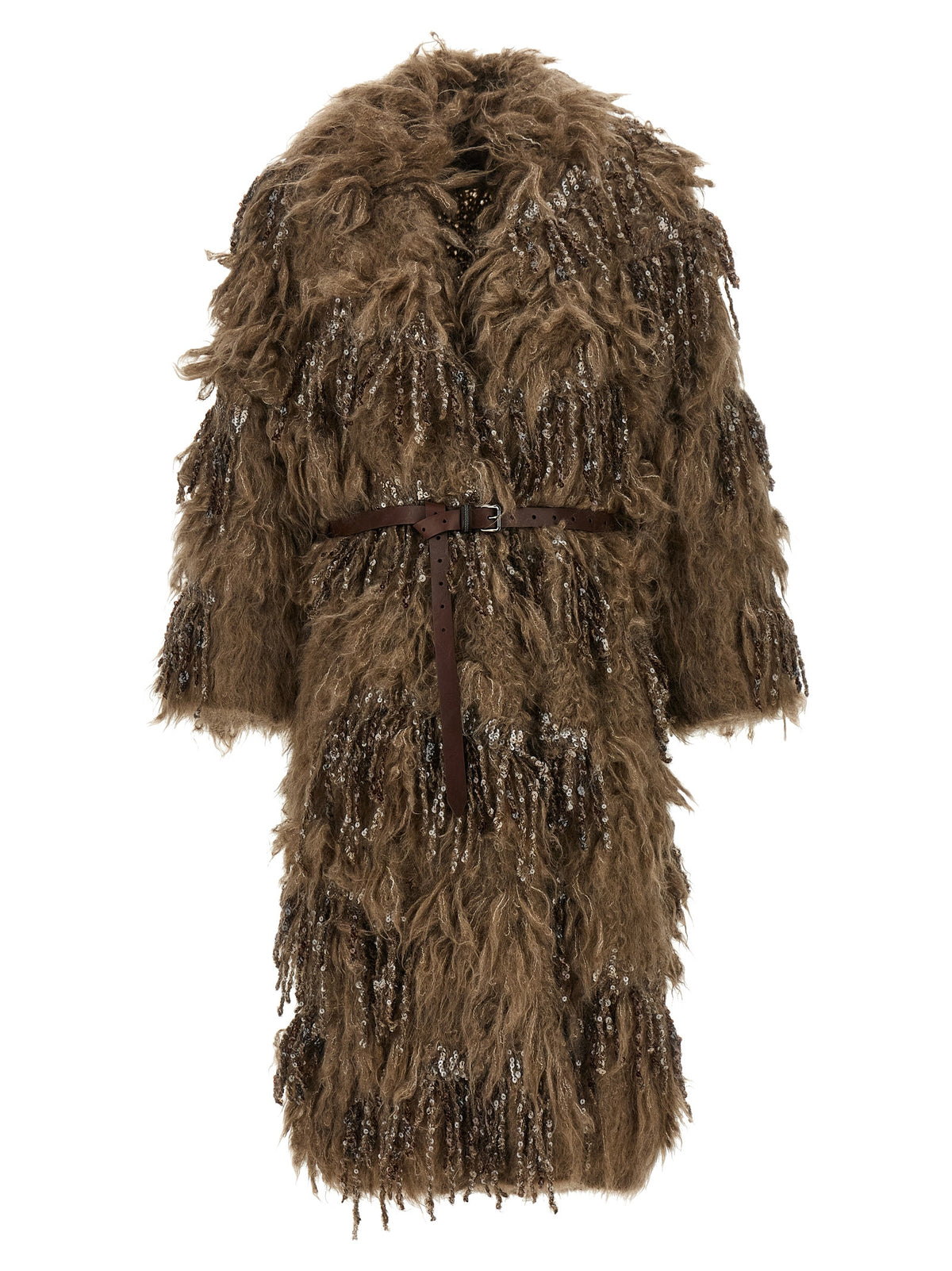 Brunello Cucinelli Brown Wool Coat