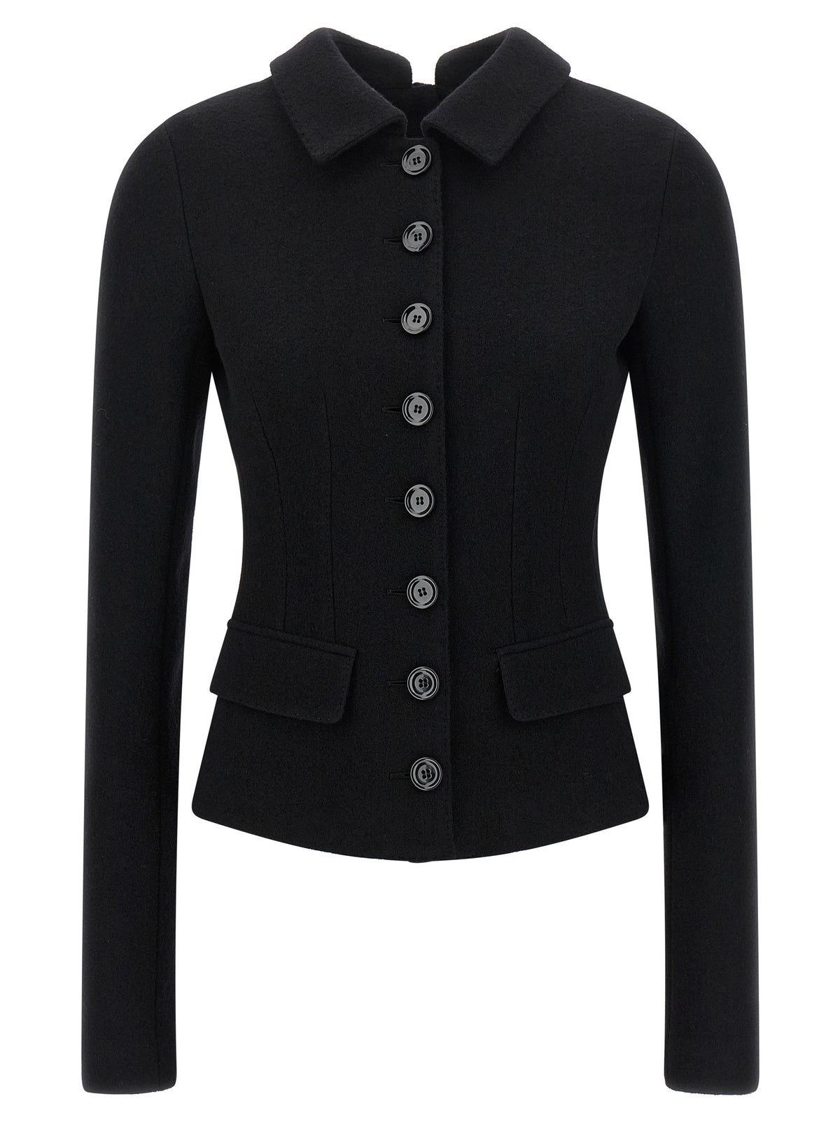 Dolce & Gabbana Black Virgin Wool Blazer