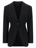 Dolce & Gabbana Black Virgin Wool Blazer