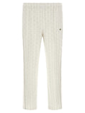 Lacoste White Polyester Joggers (Workout Pants)