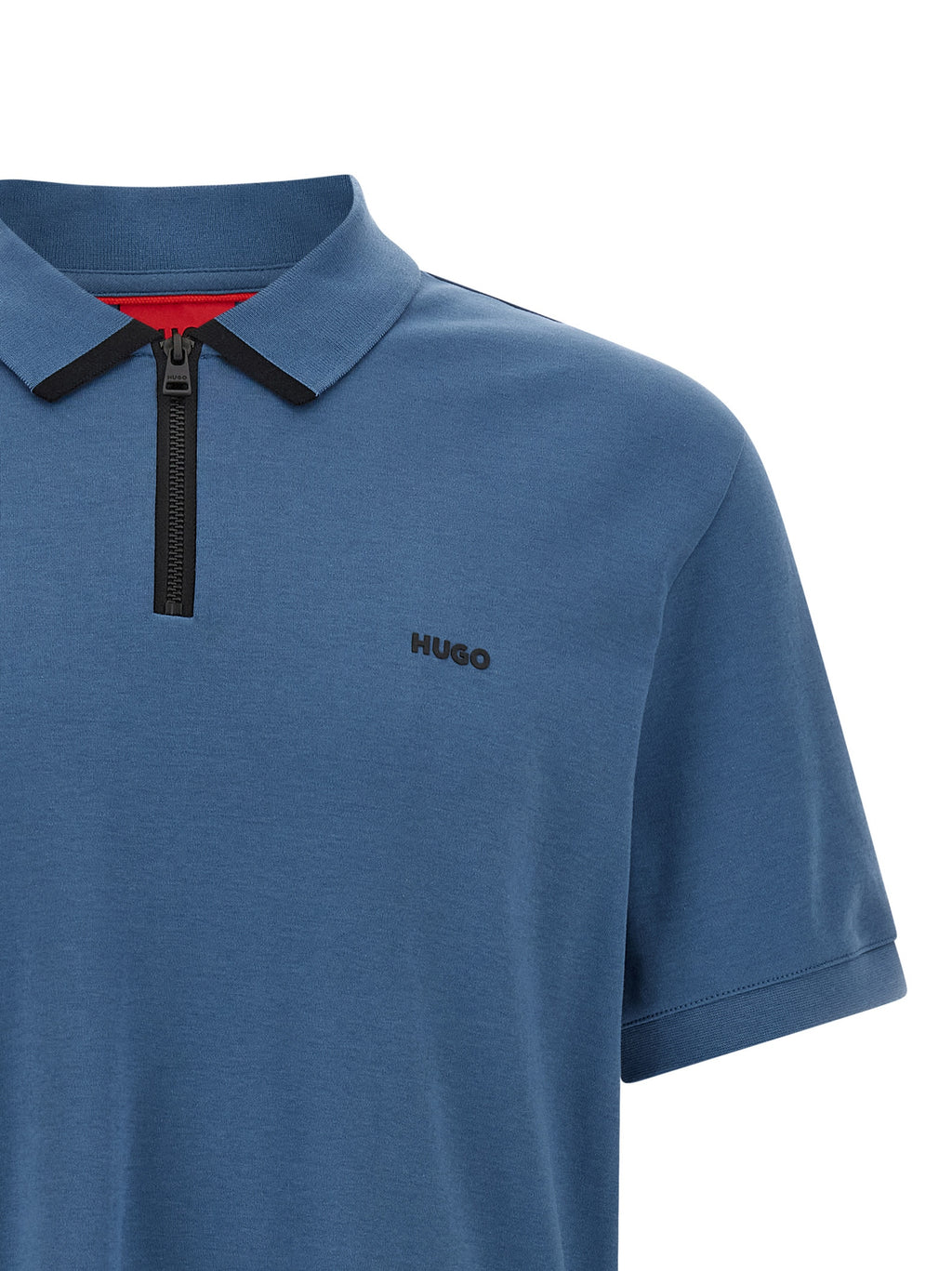 Hugo Boss Blue Cotton Polo Shirt