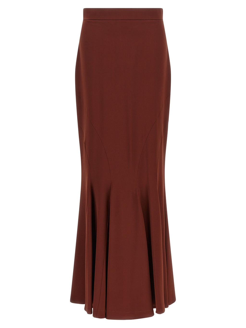 Max Mara Brown Silk Mini Skirt