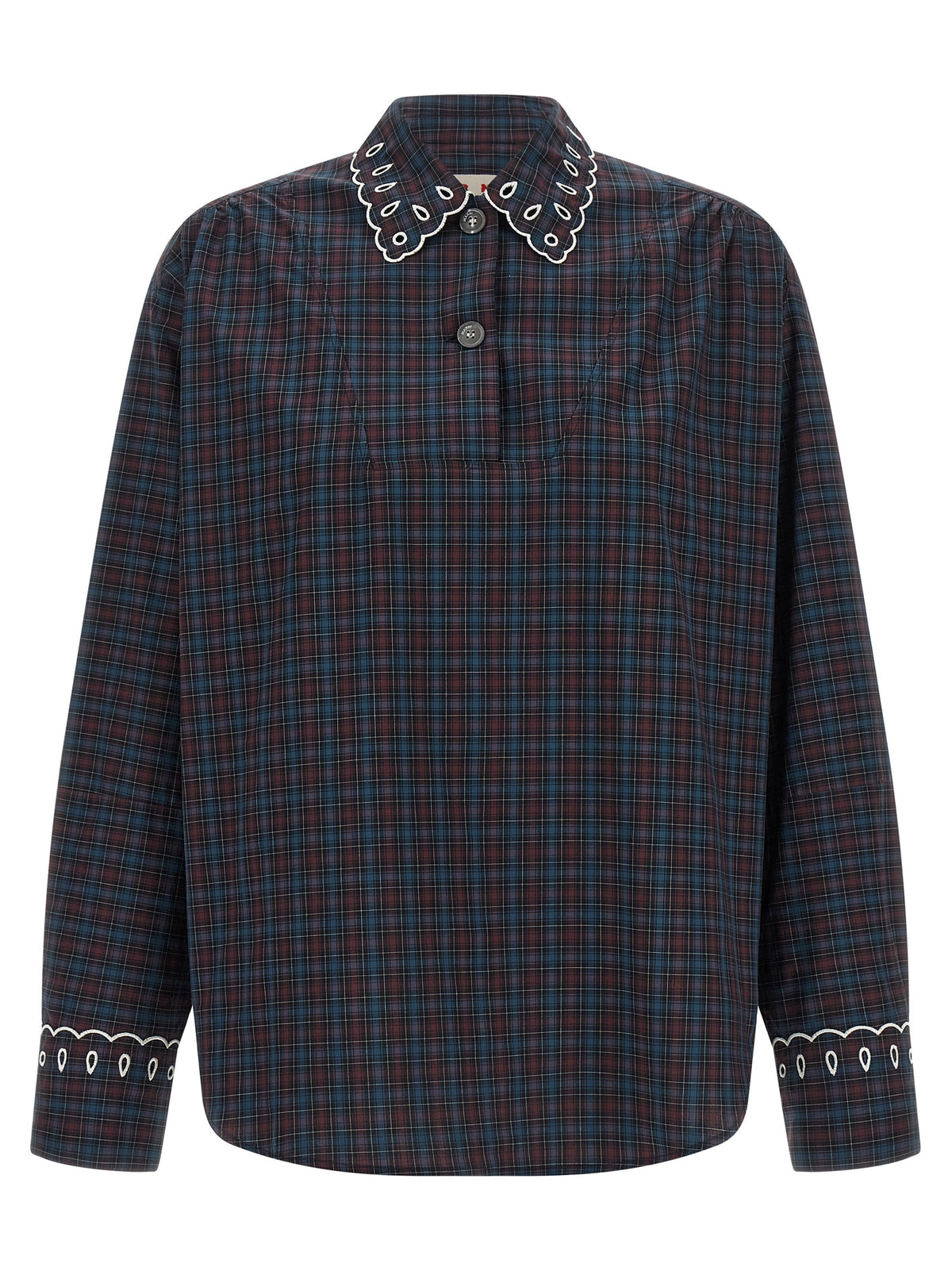 Marni Blue Cotton Blouse