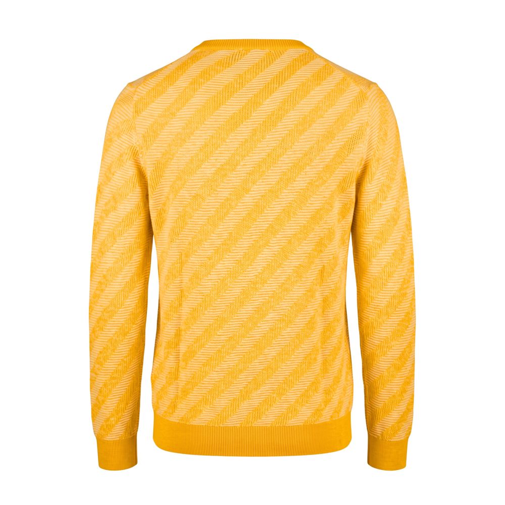 Malo Orange Linen Men Sweater