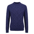 Malo Blue Cotton Men Sweater