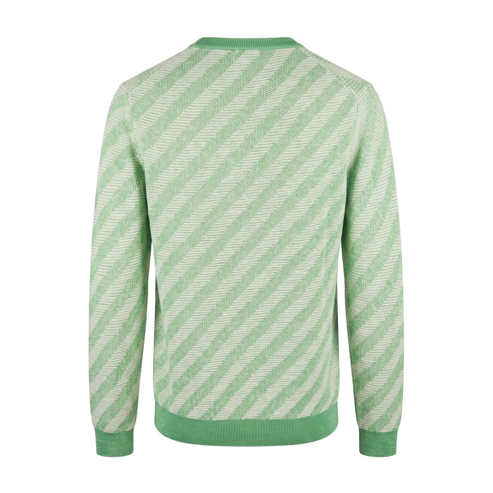 Malo Green Linen Men Sweater
