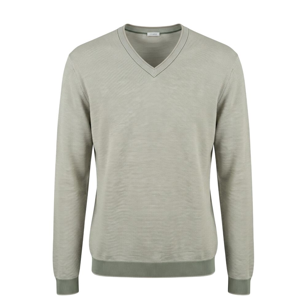 Malo Green Cotton Men Sweater