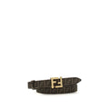 Fendi Black Calf Leather Bos Taurus Regular Belt