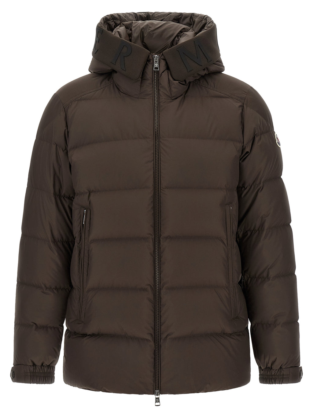 Moncler Brown Polyester Full-Length Jacket