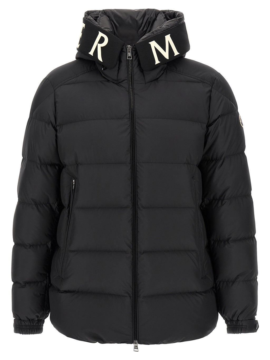 Moncler Black Polyester Full-Length Jacket