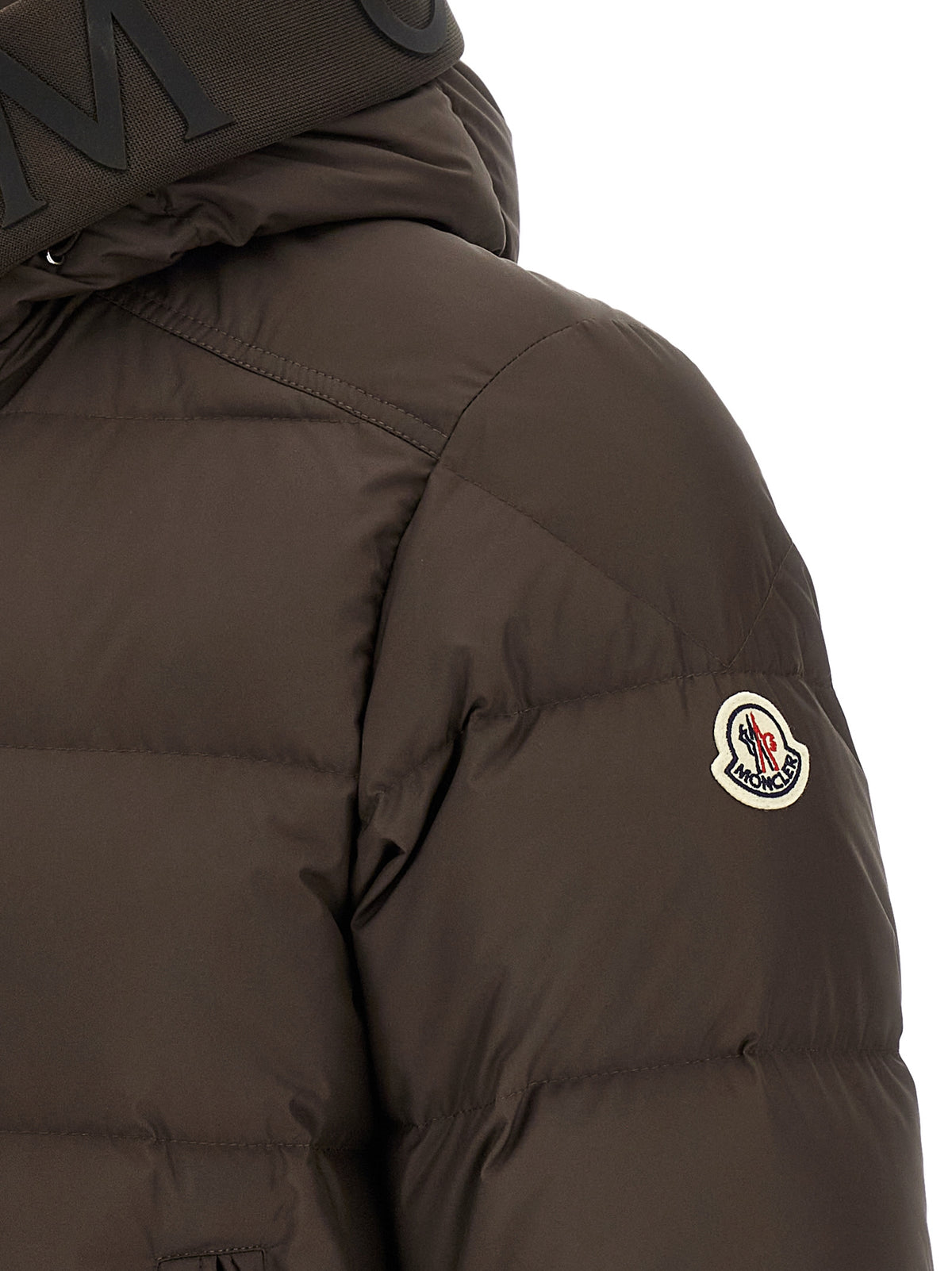 Moncler Brown Polyester Full-Length Jacket
