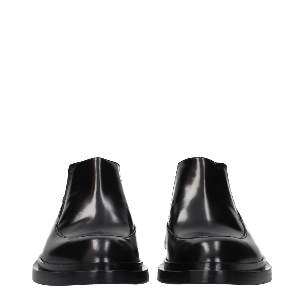 Jil Sander Black Leather Ankle Boots