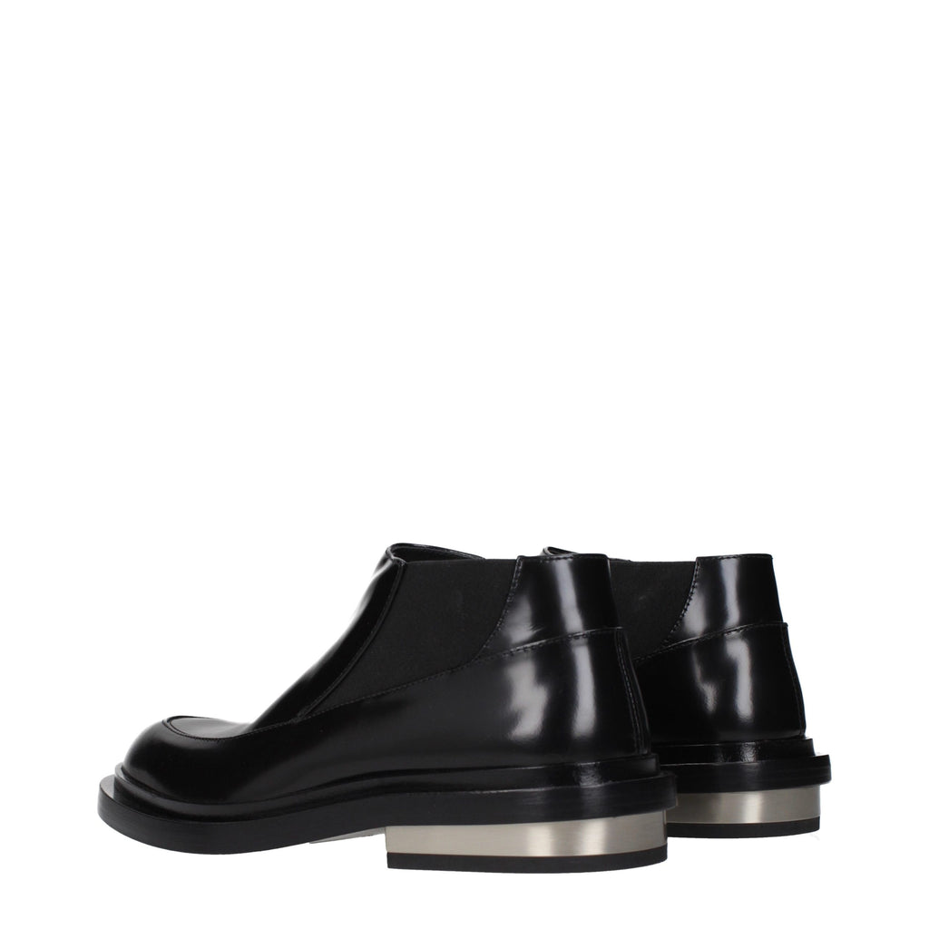 Jil Sander Black Leather Ankle Boots